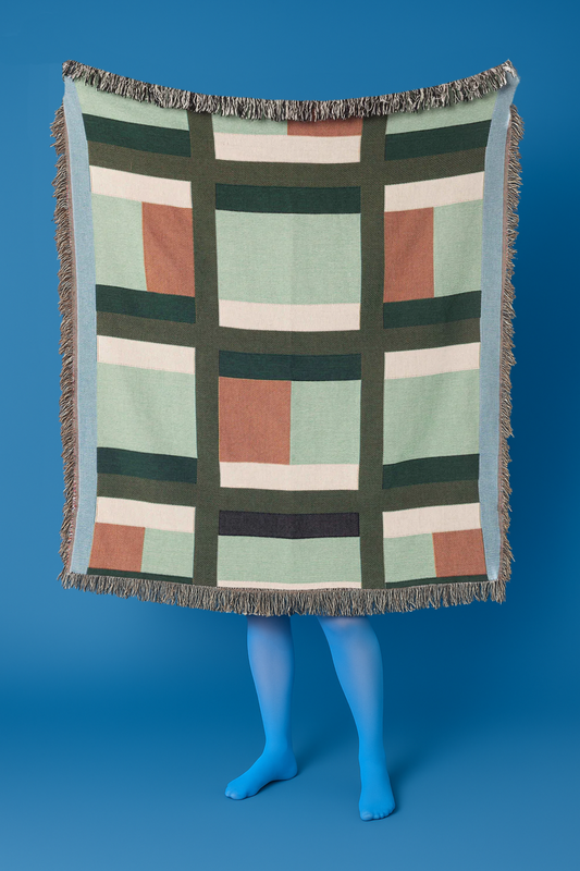 Quilted Woven Throw Blanket