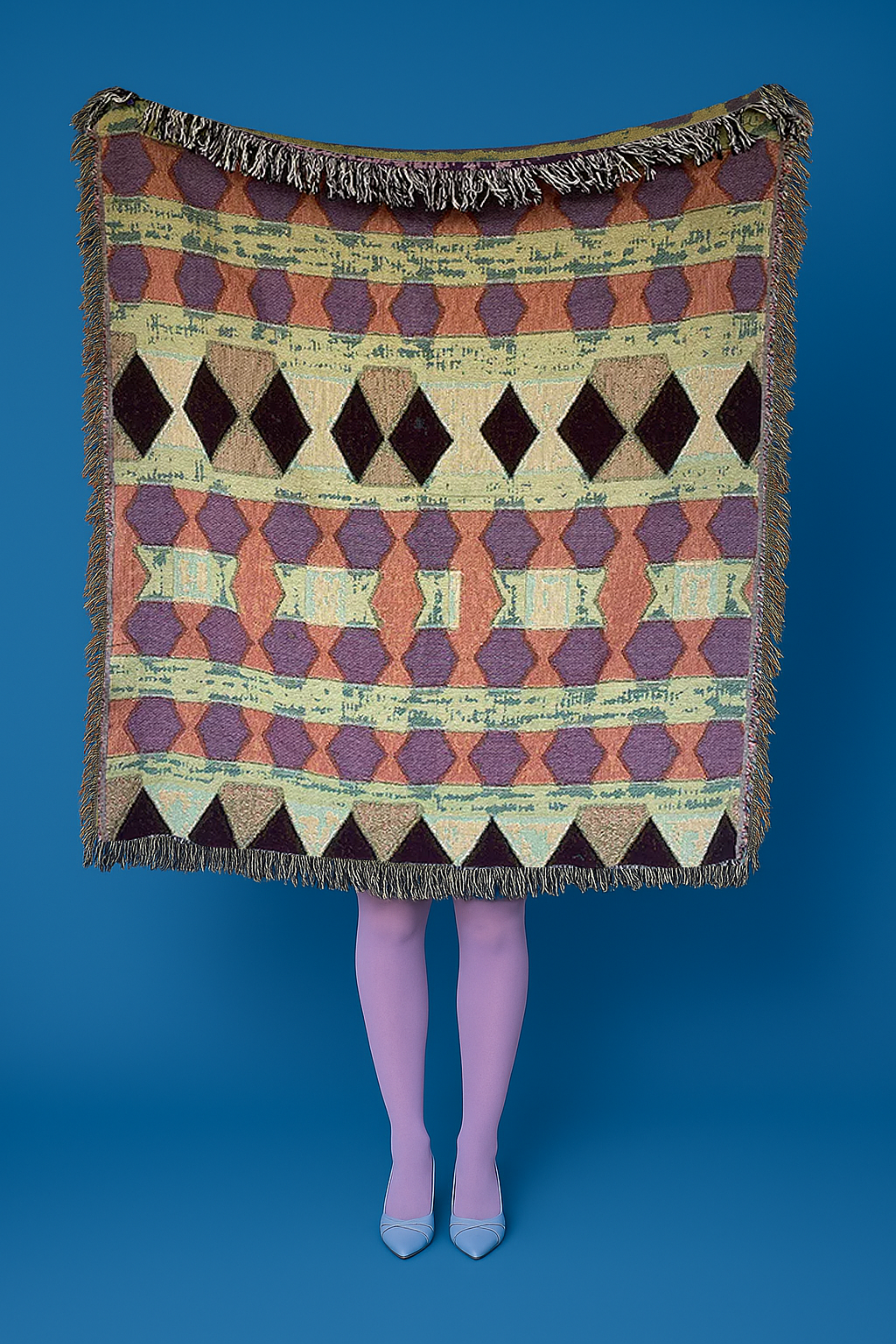 Pebbles Woven Throw Blanket - Large