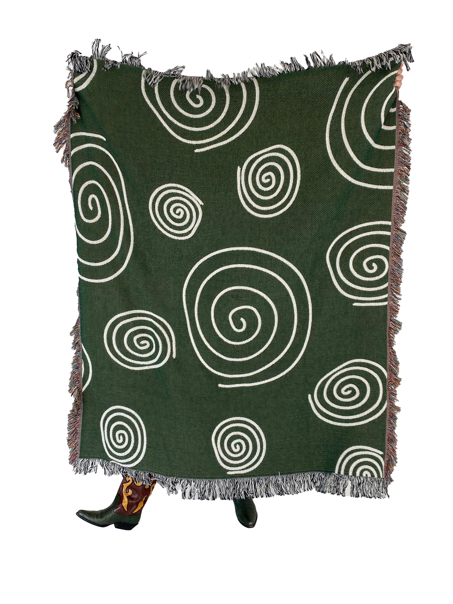 Twirls & Swirls Woven Throw Blanket