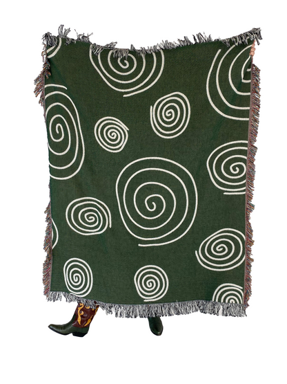 Twirls & Swirls Woven Throw Blanket