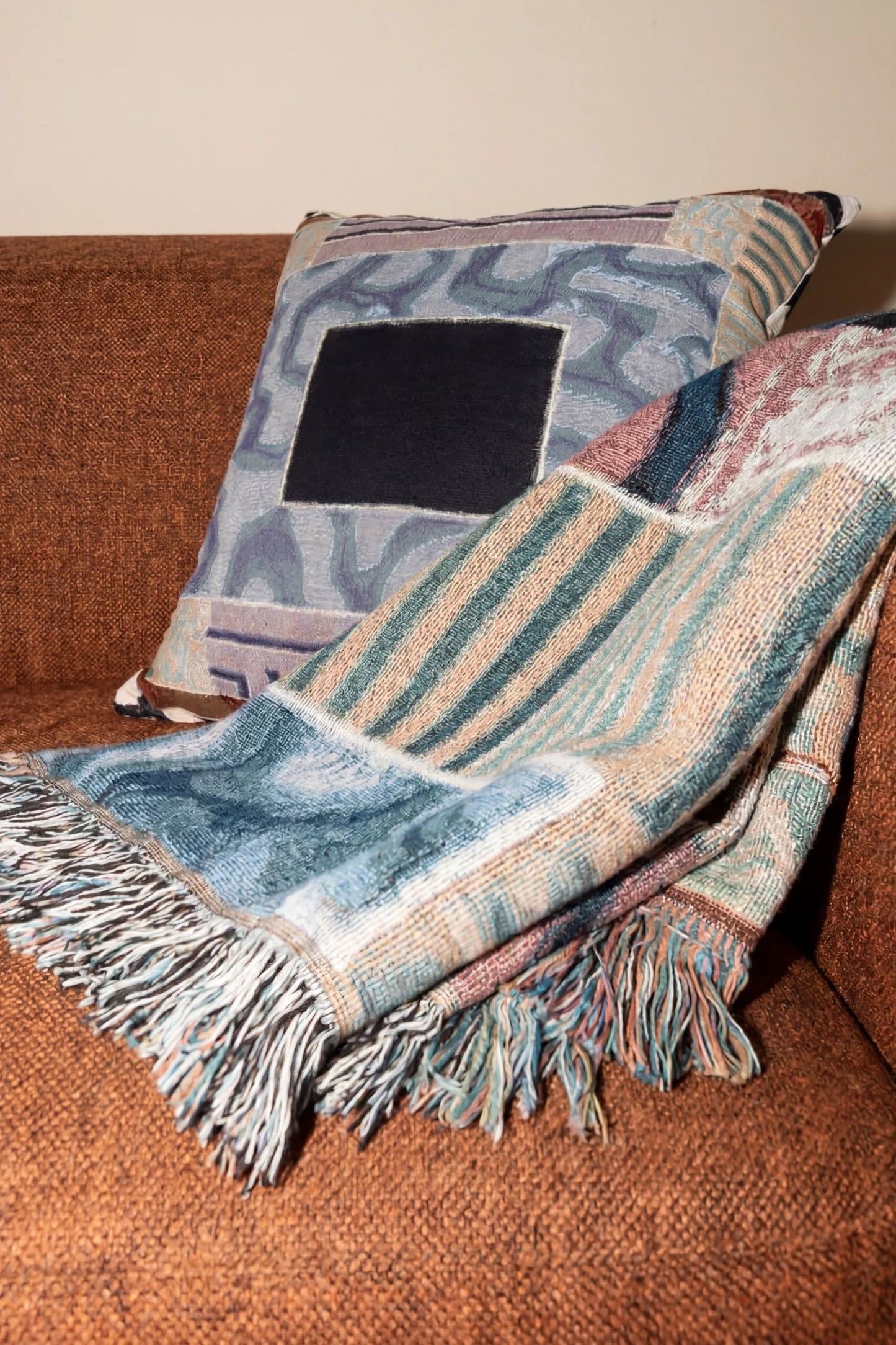 Piscina Woven Throw Pillow