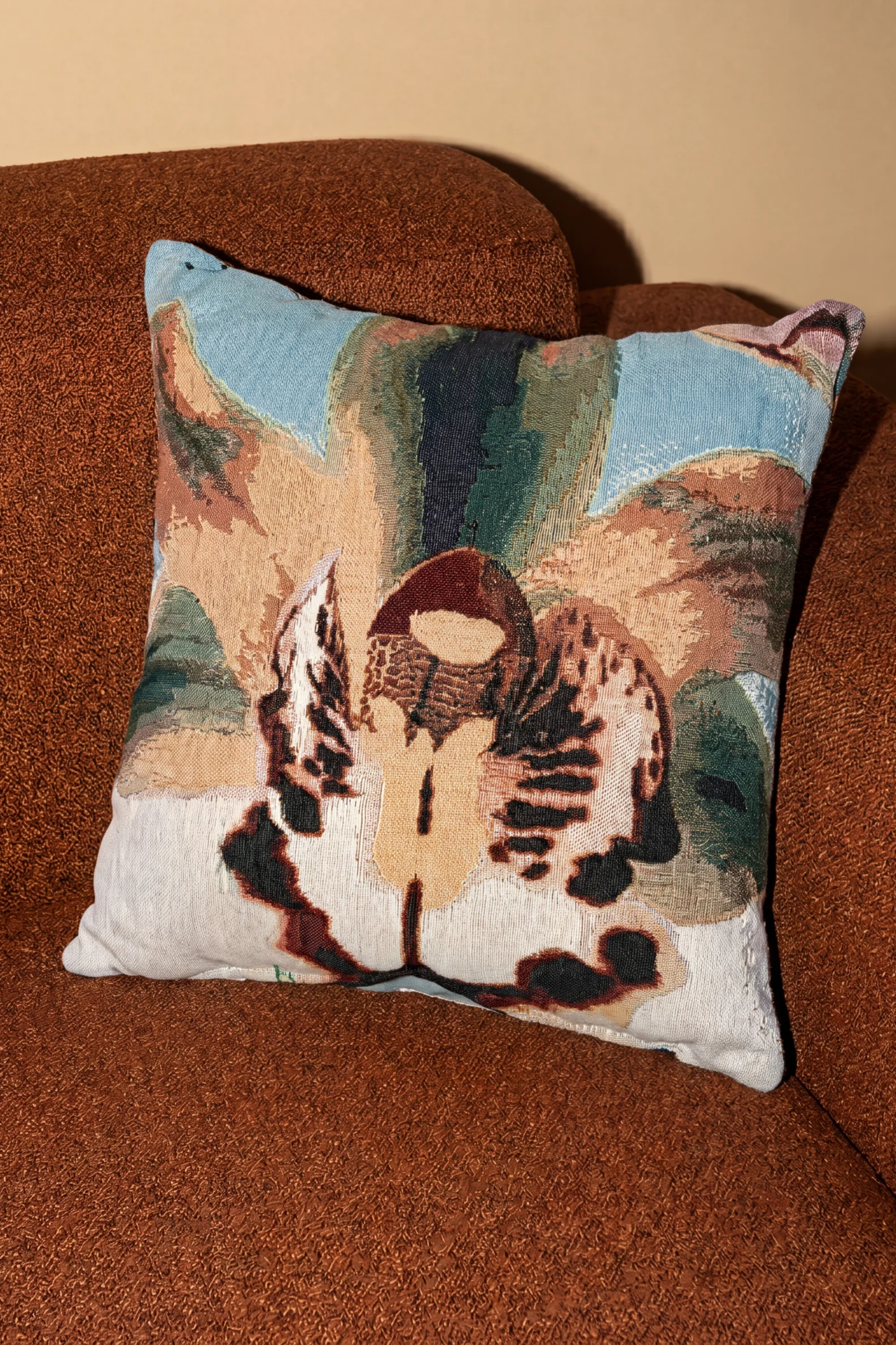 Orquidea Woven Throw Pillow