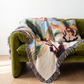 Orquidea Woven Throw Pillow