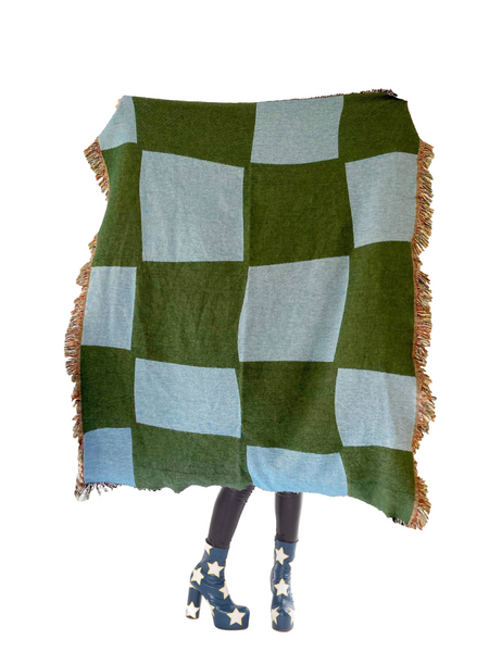 【Clr Shop】Plaid Woven Throw Blanket Plaid Woven Throw Blanket – Clr Shop