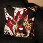 Midnight Orquidea Woven Pillow