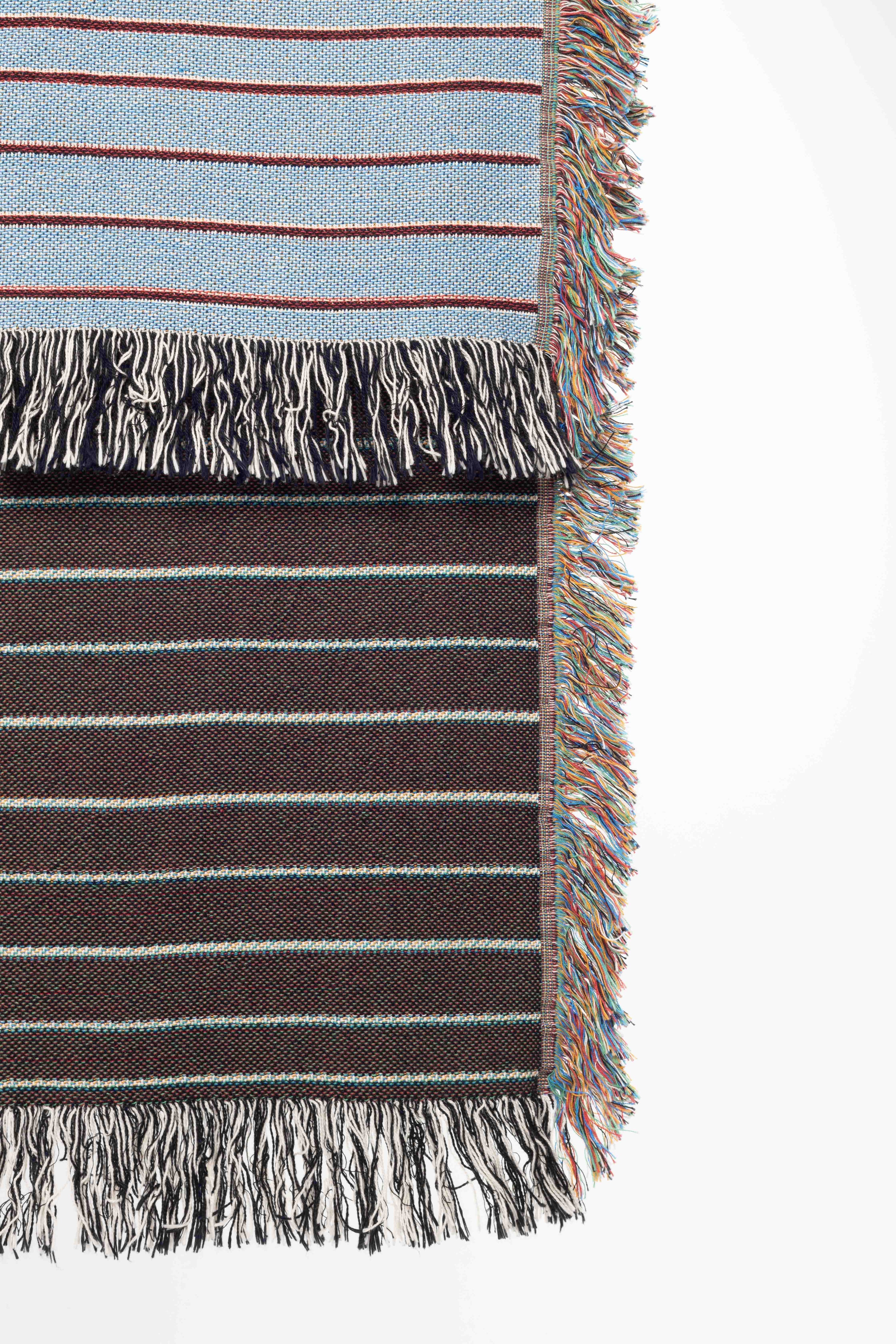 Stripey Woven Throw Blanket – Clr Shop