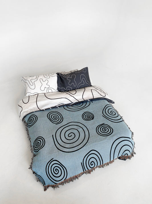 Twirls & Swirls Woven Throw Blanket