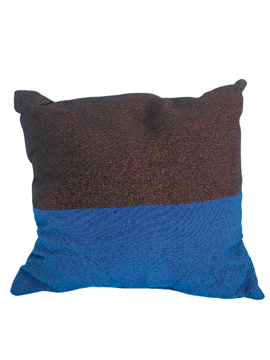 Color Block Woven Throw Pillow