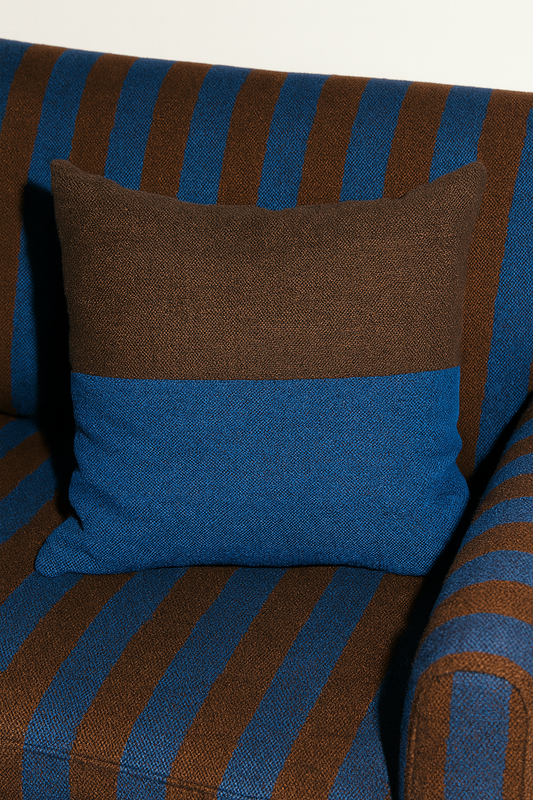 Color Block Woven Throw Pillow