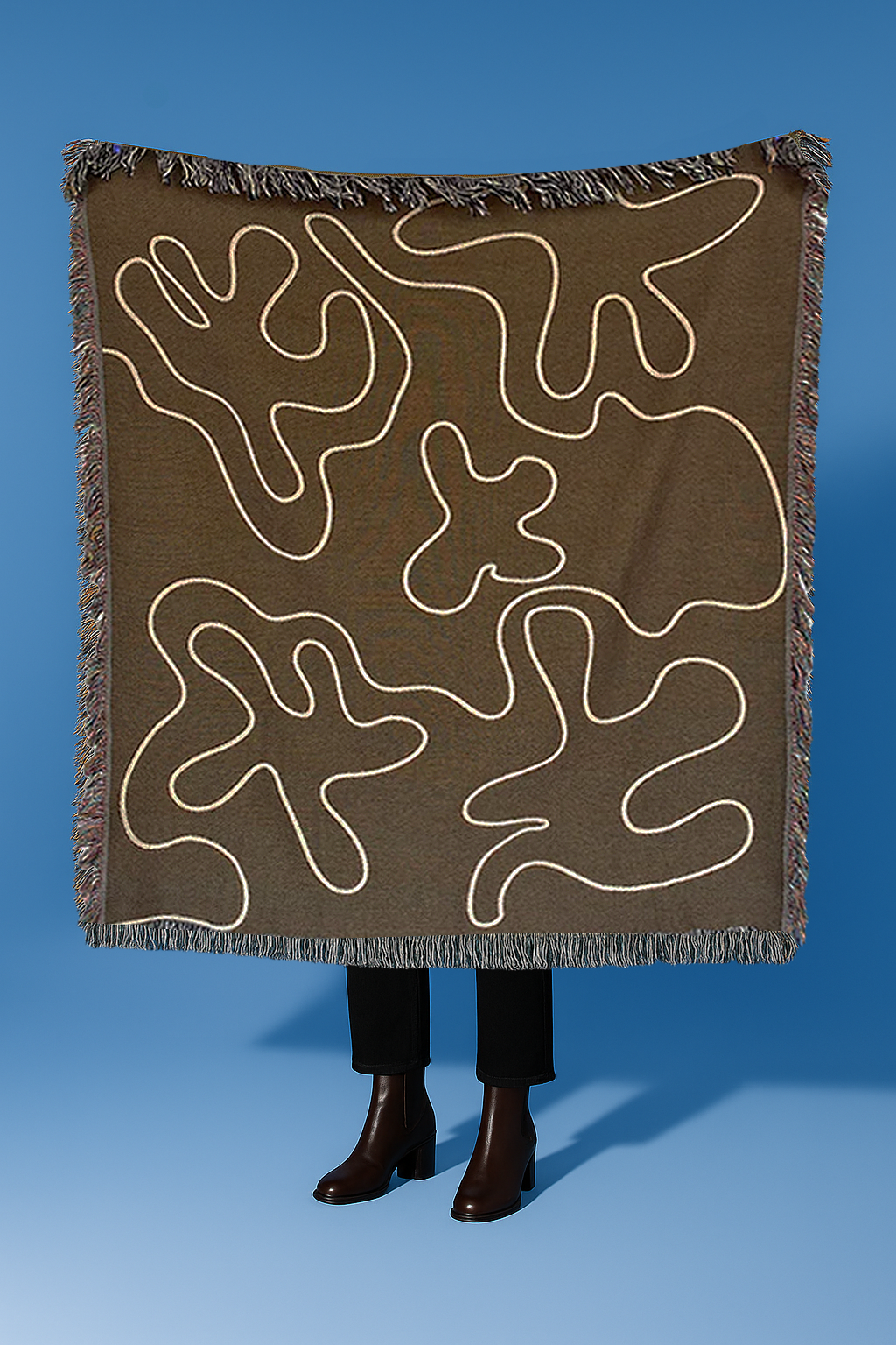 Dancing Shapes Woven Throw Blanket