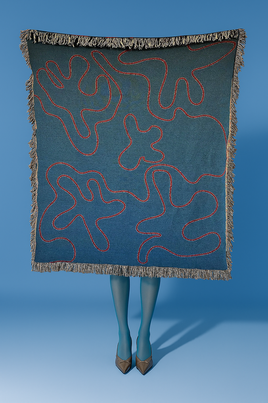 Dancing Shapes Woven Throw Blanket