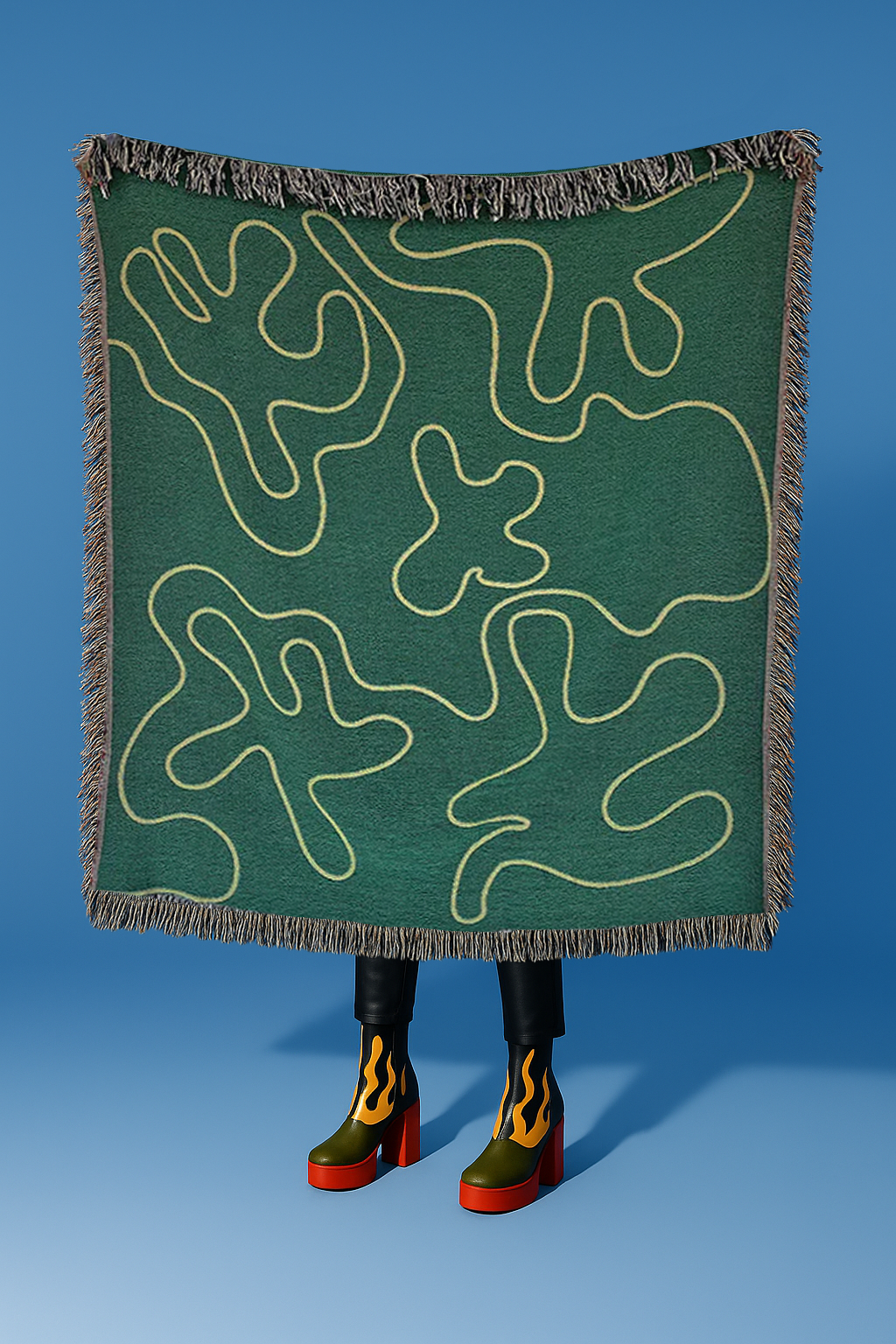 Dancing Shapes Woven Throw Blanket
