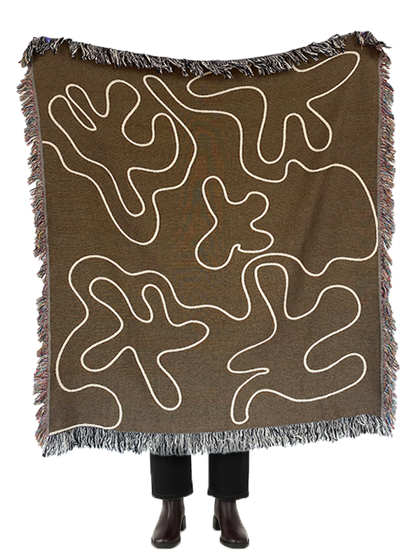 Dancing Shapes Woven Throw Blanket