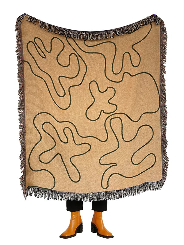Dancing Shapes Woven Throw Blanket