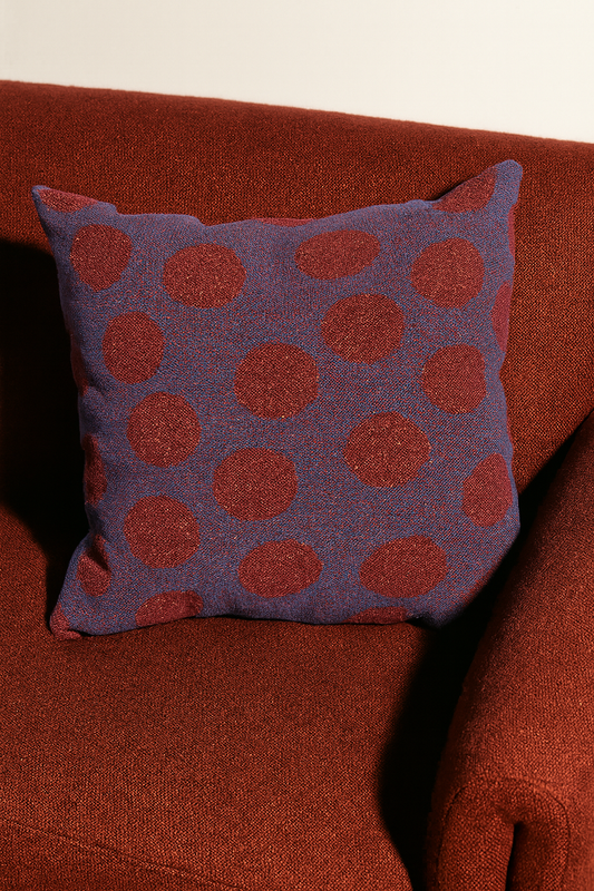 Dots Woven Throw Pillow