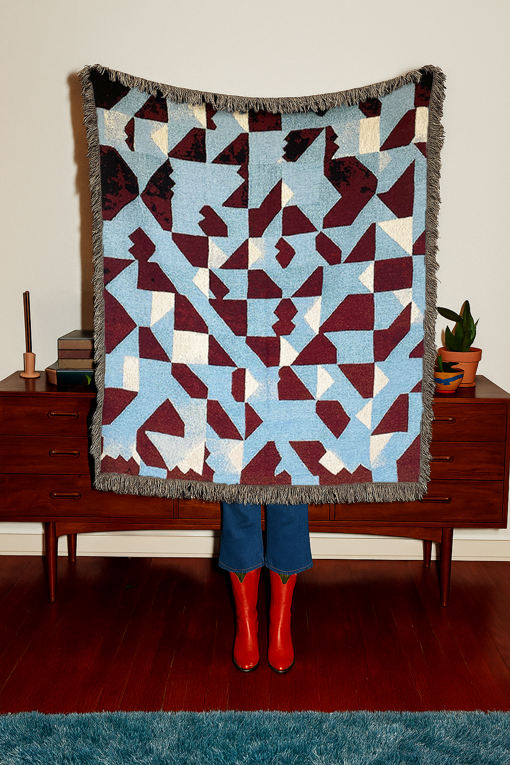 Kaleidoscope Woven Throw Blanket
