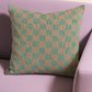 Spring Check Woven Throw Pillow
