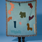 Abstract Form Woven Throw Blanket