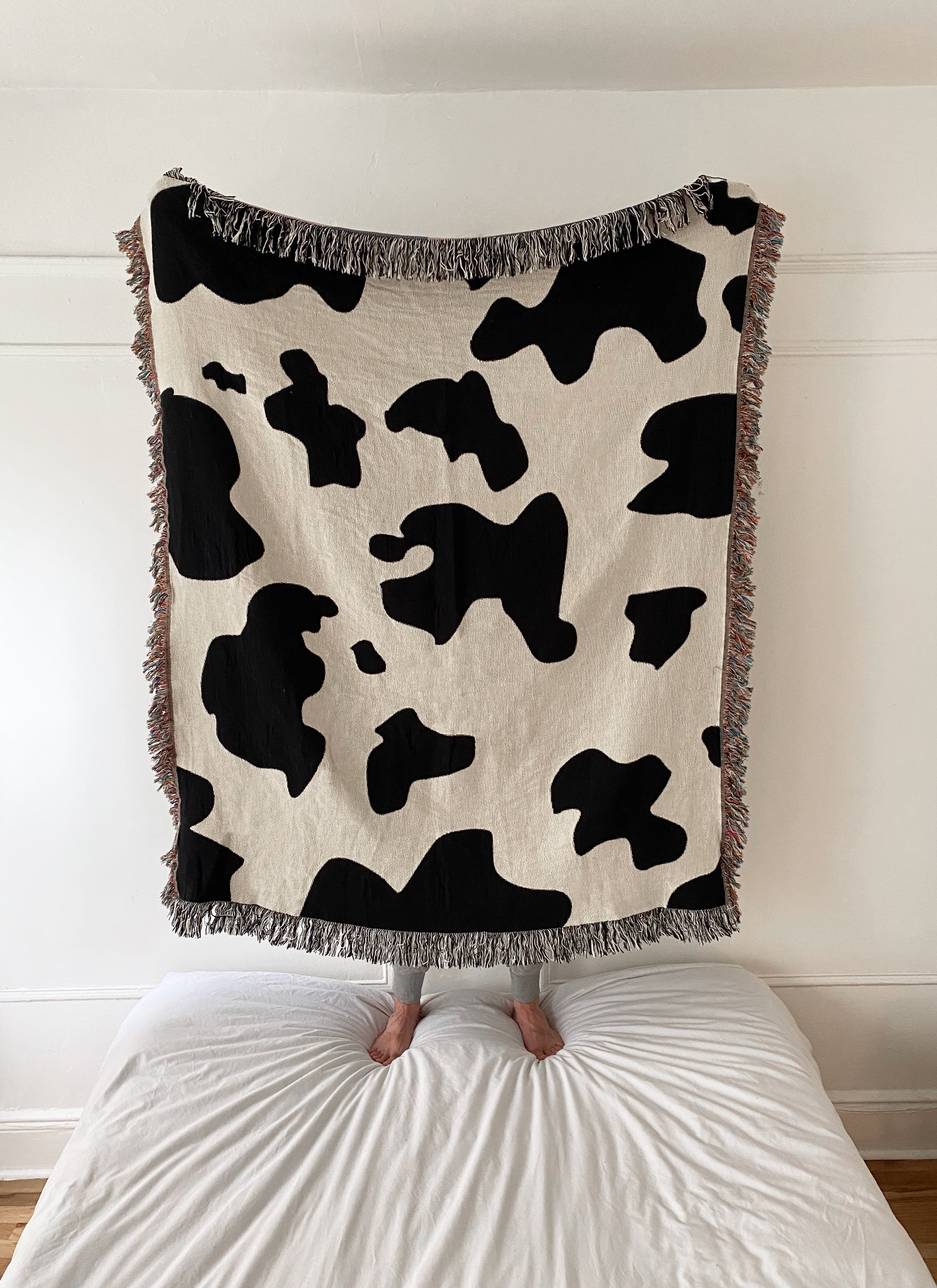 Cowgirl Woven Throw Blanket