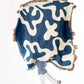 Dancing Shapes - Denim Woven Throw Blanket
