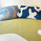 Yin Yang - Olive Woven Throw Blanket