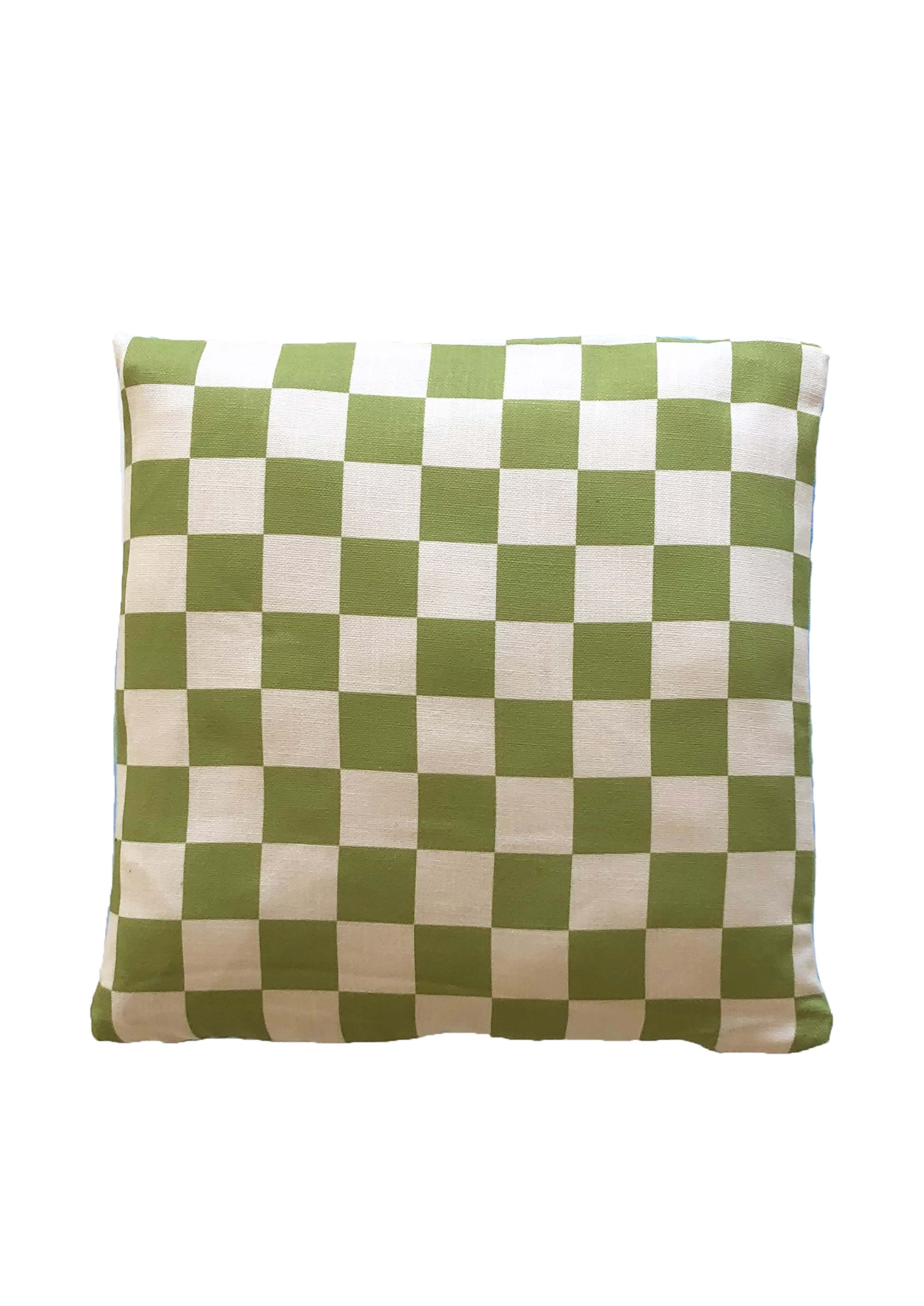 Checker Pillow - Moss