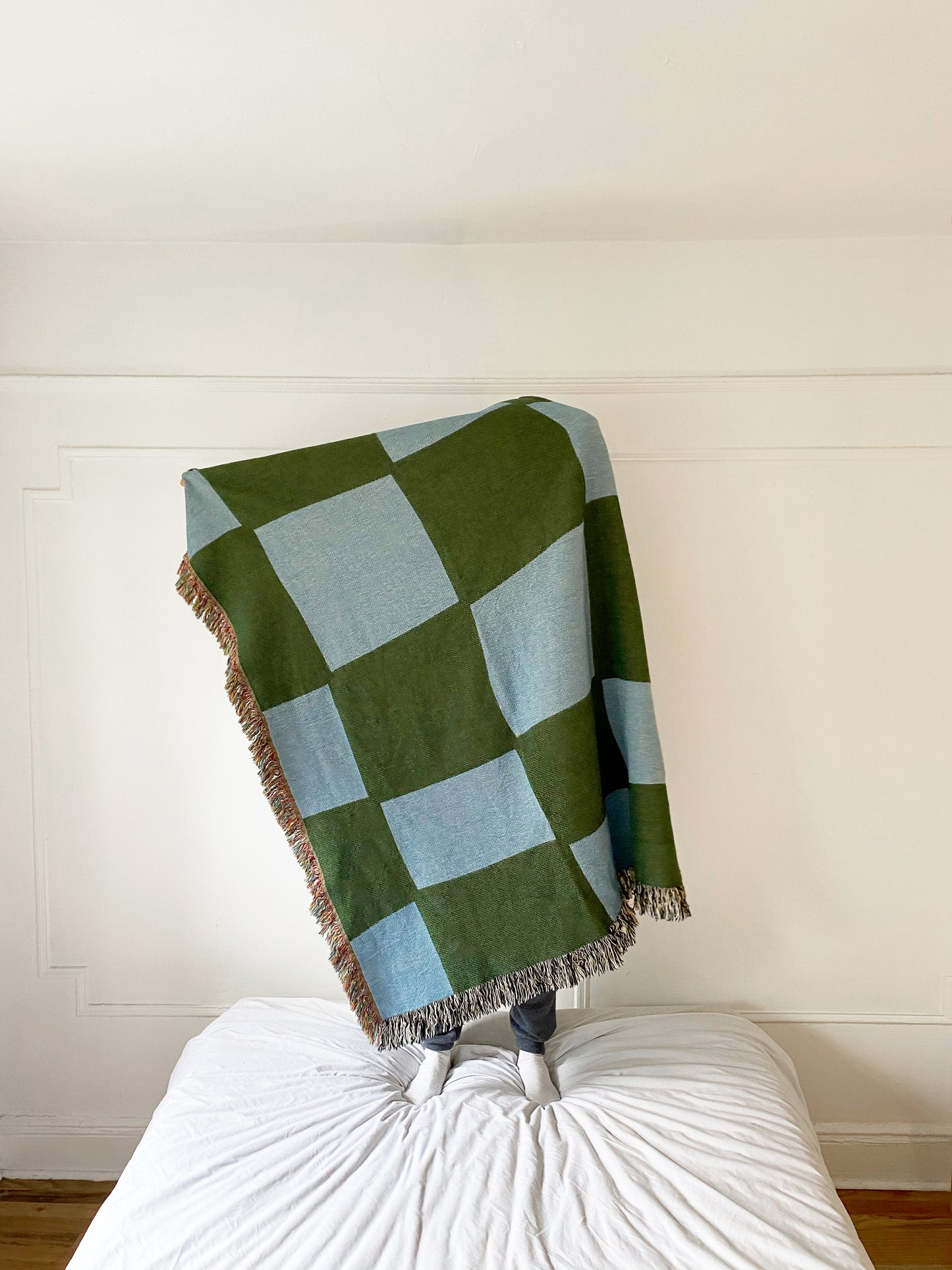 Check Yourself Woven Throw Blanket